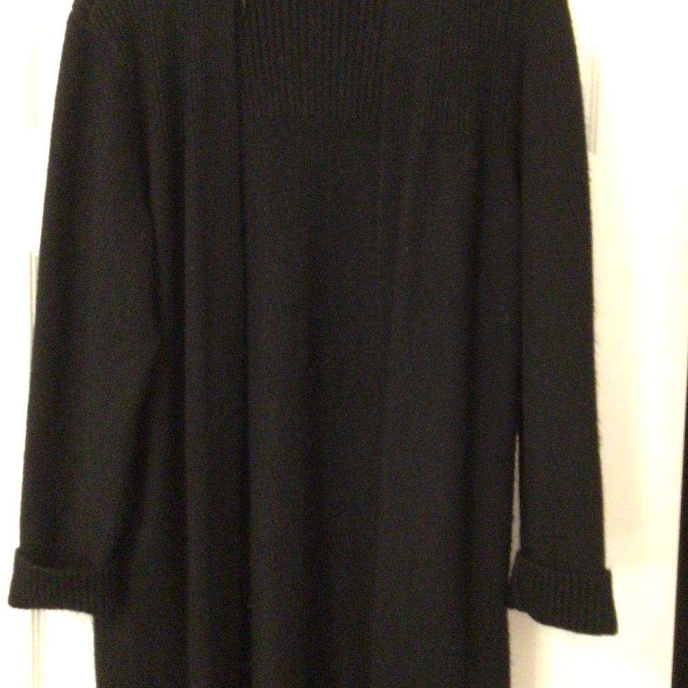 Talbots Black Cardigan, Sz L